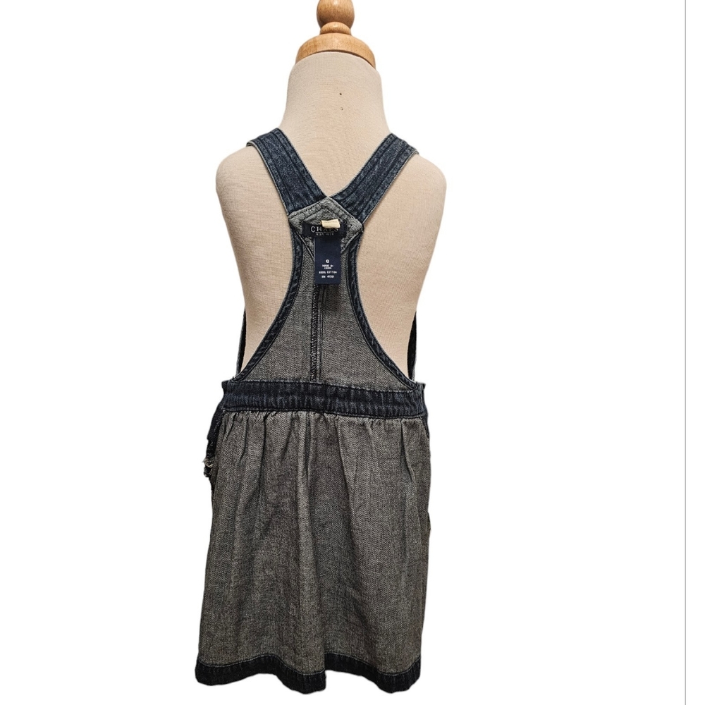 EUC | Chaps | Girl | Overalls Denim Blue Jean Dress Adjustable Straps | Size: 6 - Picture 6 of 16